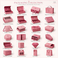 Caja de Envío Corrugada Rosa con Impresión UV Personalizada al por Mayor para Pequeñas Empresas, para Empaque de Extensiones de Cabello y Pelucas