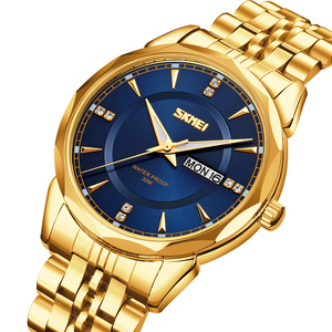 Reloj cronógrafo redondo para hombre, reloj de pulsera de lujo de acero inoxidable, reloj de cuarzo resistente al agua 30M - Product Image 2