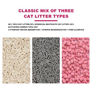 For Premium Dust-Free Fast Clumping Deodorizing Tofu Plant-Based Cat <b>Sand</b> Custom Logo Bentonite Mix Bulk 5kg Cat Litter - Product Image 2