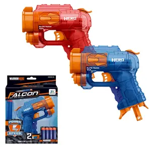 Transparant Eva Foam Air Soft Toy Gun Target Schietspel Jongens Speelgoed Pistool Met 2 Stuks Zachte Kogels Plastic Speelgoed Zachte Kogel Pistool - Product Image 1