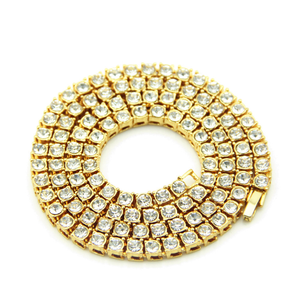 Iced Out CZ Tennis Chain Collares Collar de tenis de una hilera - Product Image 1