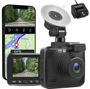 Caméra de tableau de bord AD 353 pour voiture noire, enregistreur de tableau de bord 4K avec WiFi GPS 3840*2160P 30FPS, caméra de tableau de bord HD pour voitures - Product Image 1