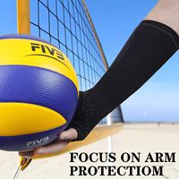 Manchons de compression respirants OEM pour le volleyball avec trou pour le pouce, protège-avant-bras pour le sport