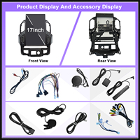 Autoradio Android 17 pouces pour Chevrolet Silverado GMC Sierra 2019-2023 8 Go 128 Go CarPlay Android Auto GPS DSP