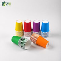 Gobelets à café en papier de 9 oz et 10 oz, couleurs assorties, prix d'usine, avec logo, gobelets jetables pour fêtes, gobelets personnalisés pour mariage