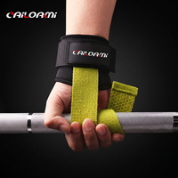 Sangles de levage réglables personnalisées avec coussinets de paume antidérapants en silicone et bandes de maintien pour les poignets, pour l'entraînement de musculation et de tractions.
