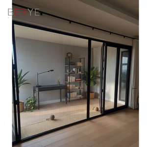 Puerta Mosquitera Plegable Retráctil Moderna con Marco de Aluminio, Malla Antimosquitos de 20x20, Lavable - Product Image 3