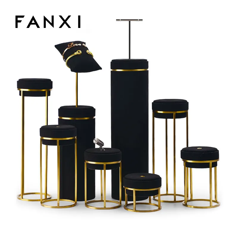 Soporte de exhibición de joyería maniquí personalizado, venta al por mayor de fábrica FANXI