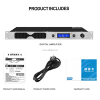 Amplificateur stéréo audio haute qualité TNH PA500 à double sortie, amplificateur numérique 2 canaux 1u, amplificateur de puissance 500W*2 pour haut-parleur, scène, maison, karaoké