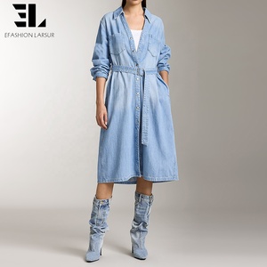 chinese dress ladies Philosophy Womens Tencel Lace Up Denim Dress (Small, Dark Wash) at Amazon  Women's Clothing store main image 0