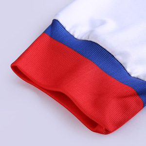 Zhouka Thai high quality custom football shirts new model 100% polyester white long sleeves - Product Image 4