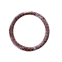 Tire-fil 3 brins tressé 30m PET/Nylon/Fibre de verre/Acier sur bobine, modèle MKS 3PY4530, boîtier plastique rouge, bleu, vert