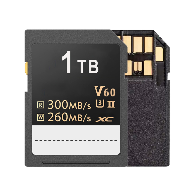 SD 4.0 UHS-II 128GB 256GB 1TB Card V60 100-180MB/s Write Speed 280MB/s Read Speed Plastic Professional Filmmakers Photographers