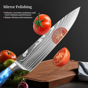 Ioko dao nhà bếp thiết lập nhựa thép không gỉ xử lý đầu bếp slicing sclicer Cleaver Nhà Bếp Knife <span class=keywords><strong>Set</strong></span> - Product Image 4