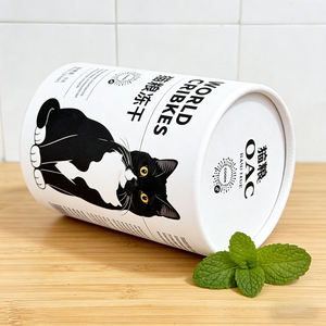 Emballage en <span class=keywords><strong>tube</strong></span> de papier de qualité alimentaire personnalisé en usine pour la nourriture pour chiens, la nourriture pour chats, les friandises pour animaux de compagnie lyophilisées et les bâtonnets de friandises pour chats |   Écologique - Product Image 2