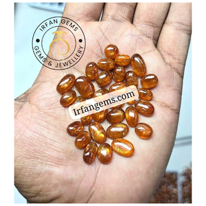 Kyanite orange de qualité supérieure, 100% naturelle, cabochon, pierre précieuse non montée pour la création de bijoux, cristal de kyanite orange. - Product Image 1