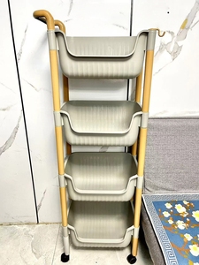 3段式ローリング収納カート、特厚プラスチックオーガナイザー、キッチン、家庭、日常使用に多目的 - Product Image 6