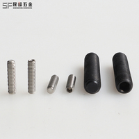 Vis de réglage en acier au carbone DIN913 oxyde noir 40Cr acier allié 35CrMo SCM435 vis à six pans creux avec pointe plate 10.9 12.9 M1.6-M20