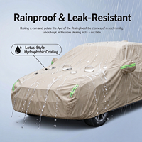 Housse de voiture en tissu Oxford 210D enduit argenté, protection solaire toutes saisons, imperméable, directement de l'usine