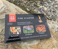 Bloc allume-feu en copeaux de bois de camping de qualité supérieure pour accessoire de barbecue d'éclairage instantané de gril de cheminée