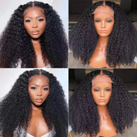 13X4 13X6 HD Lace Frontal Pixie perruque bouclée, 13A vietnamien Afro Kinky Curly Lace Frontal perruques de cheveux humains pour les femmes noires sans colle
