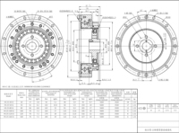 Mini-réducteur harmonique combiné de type coupelle, haute précision, sans jeu, à arbre creux, pour petite articulation robotique