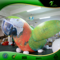Décoration géante, perroquet gonflable lumineux pour la publicité, ballon en forme d'oiseau de dessin animé gonflable, figurine à l'hélium