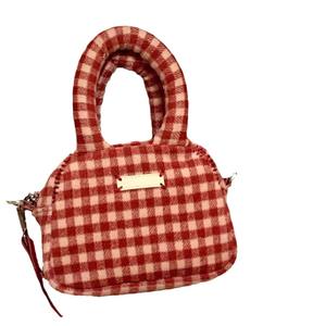 New Arrival Women's Y2K Winter Style Crossbody Satchel Shoulder Bag Polyester Lining Cute Christmas Stuffed Zipper <b>Handbag</b> - Product Image 6