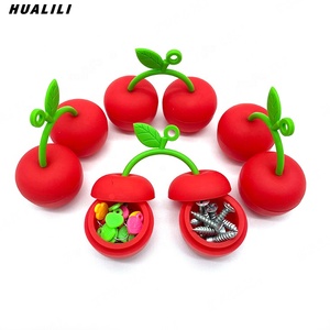 Móc Khóa Hình Anh Đào 10ML Được Thiết Kế Mới Hộp Đựng Bằng Silicon - Product Image 4