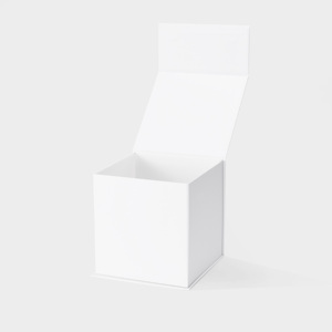 Custom Logo Cube <b>Magnetic</b> Gift <b>Box</b> Packaging Luxury Gift Boxes for Present Packing White and Black - Product Image 5