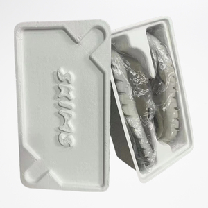 Tùy chỉnh thân thiện với môi trường tái chế sợi giấy phân hủy sinh học đúc hộp bột giấy cho bao bì giày bền vững hộp rãnh dập nổi - Product Image 5