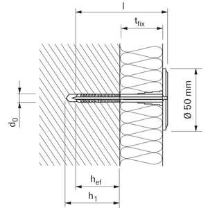 FISCHER - 41865 Rendu PVC fixation DIPK - EAN 4006209418659 ÉLÉMENTS POUR FIXER LES FIXATIONS - Product Image 2
