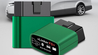 Vgate vLinker FD ELM327 BT 3.0 untuk pemindai wifi OBD2 di kendaraan diagnosis OBD 2 pemindai J2534 peralatan mobil Ford