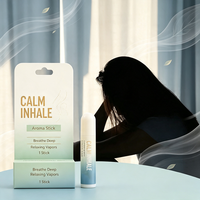 Bâtonnet Inhalateur Nasal aux Huiles Essentielles pour Énergie, Concentration, Soulagement du Stress, Soutien au Sommeil, Rafraîchissant, Portable, Vente en Gros