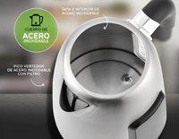 Bouilloire électrique intelligente sans fil en acier inoxydable de 1,7 L avec contrôle numérique de la température et écran d'affichage pour appareils ménagers