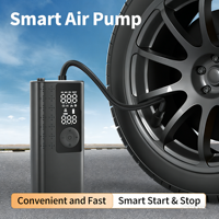 Gonfleur de pneus sans fil portable en ABS, lumière d'urgence LED, 150 PSI, pompe à air rechargeable par USB, batterie externe, voiture, vélo, ballon, FCC CE ROHS