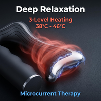 Masseur électrique chauffant 3 en 1 pour le corps entier avec vibration, 3 niveaux de chaleur et écran LED pour un soulagement complet du corps