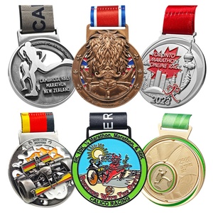 Fiesta 3D Kids Quality Race Champions League Marathon Football <b>Cheap</b> Award Wholesale Sports Metal Crafts Custom Design Medals - Product Image 2