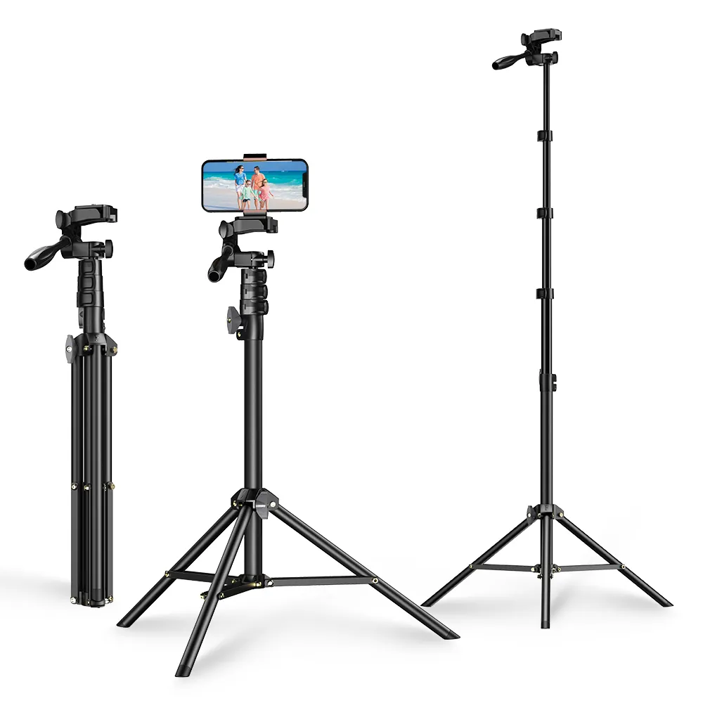 Video Vlogging Photography Tripod Selfie Stick Professional 70 Inch Tripod Stand for Phone Camera