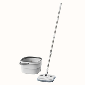 360 Rotating Microfiber <b>Mop</b> Set Self Wringer Square Floor Cleaning <b>Mop</b> <b>and</b> <b>Bucket</b> for Home Office - Product Image 1