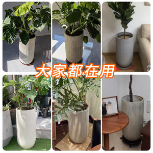 Résine plastique épaisse extérieur intérieur jardin arbre planteur carré imiter ciment <span class=keywords><strong>grès</strong></span> grands Pots de fleurs fabricant à vendre - Product Image 6