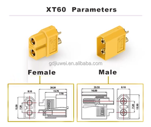 メスコネクタXT30 XT60 XT90オープン電流自動車 & 電子カスタムアマスメスケーブルアセンブリ - Product Image 6