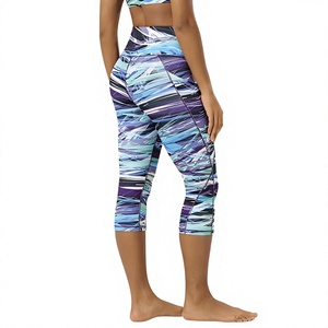 Leggings Deportivos Estampados para Mujer, Cintura Alta, con Bolsillos, Control de Abdomen, No Transparentes, para Yoga, Ejercicio y Running, Personalizados OEM - Product Image 5