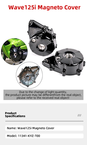 Cubierta de Magneto para Wave 125i, Carcasa de CDI Delantera Izquierda, Pieza de Repuesto para Reparación de Motocicletas - Product Image 6
