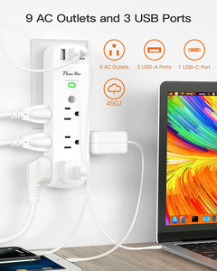 <span class=keywords><strong>2025</strong></span> thiết kế mới của chúng tôi Power Strip 3 Sided Extender tường <span class=keywords><strong>Adapter</strong></span> Hot Bán 2 USB Cổng đầu ra 125V đánh giá 1A bảo vệ tăng - Product Image 3