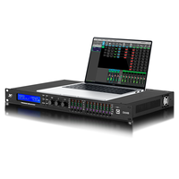 Processeur de gestion de haut-parleurs FIR AES 4 entrées 8 sorties 96 kHz avec logiciel de retardo, PEQ, DEQ, matrice, processeur audio numérique DSP pour haut-parleurs
