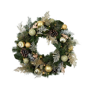 Guirlande de Noël artificielle personnalisée à bas prix pour la porte et la fenêtre avec des pommes de pin - Product Image 2