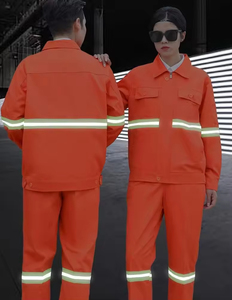 Set di Tute da Lavoro Riflettenti con Logo Personalizzato, Uniforme in Poliestere per Pulizie, per Lavoratori Stradali, Ferroviari e Protezione del Lavoro Industriale - Product Image 3