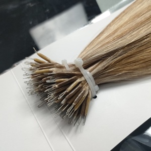 Dragonlash Factory 100% Russian Human Hair Single Drawn Metal Nano <b>Bead</b> Hair <b>Extensions</b> Affordable Price Wholesale Supplier - Product Image 3