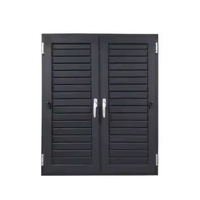 Ventanas de persiana fija con elección de boca en boca, ventana de persiana ajustable de aluminio de vidrio Low-E, ventana de persiana de Metal para casas